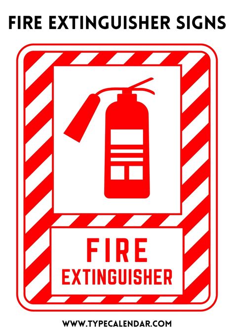 Fire Extinguisher Signs Printable