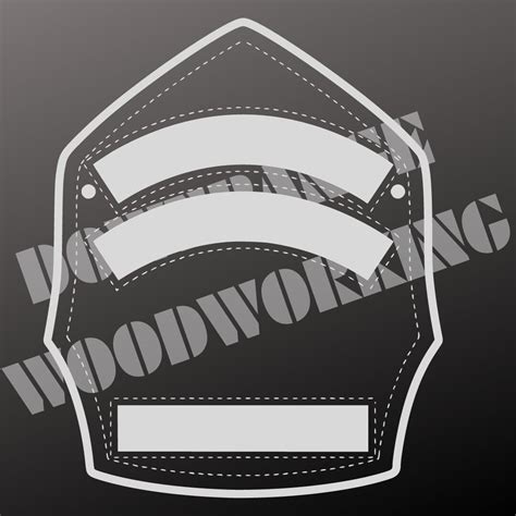 Fire Helmet Shield Template