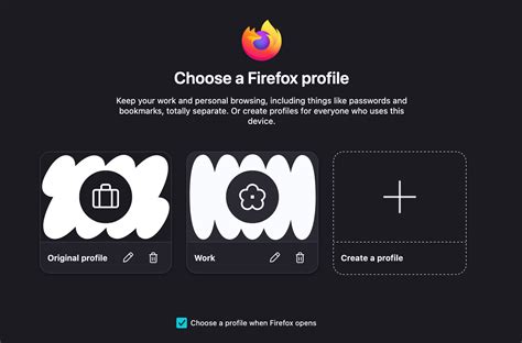 Firefox User Profile Manager