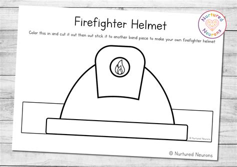 Fireman Hat Template For Preschool