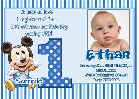 First Birthday Invitation Templates
