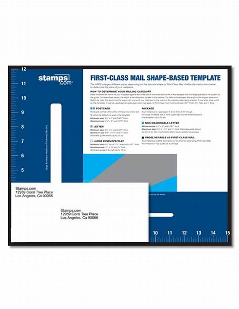 First Class Mail Shape Based Template