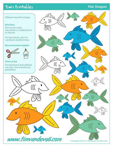 Fish Template Preschool