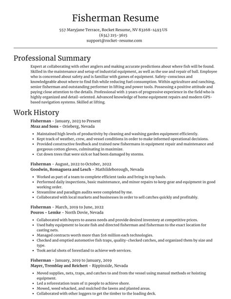 Fisher Resume Template