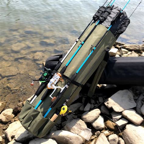 Comfortable fishing backpack with rod holder
