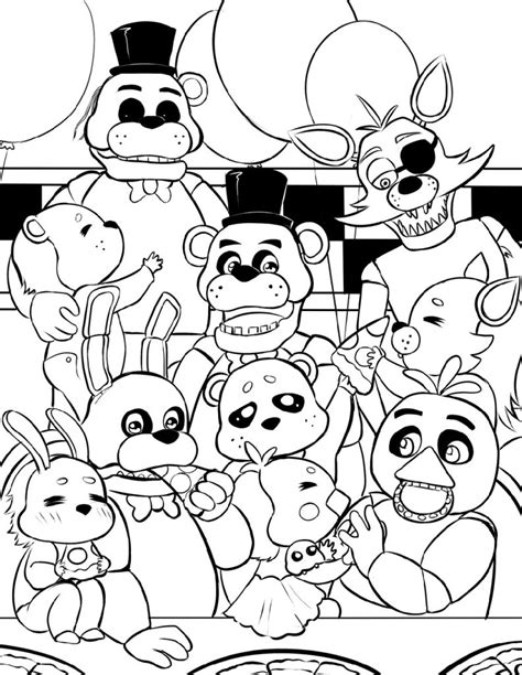 Five Nights At Freddys Coloring Pages Printable