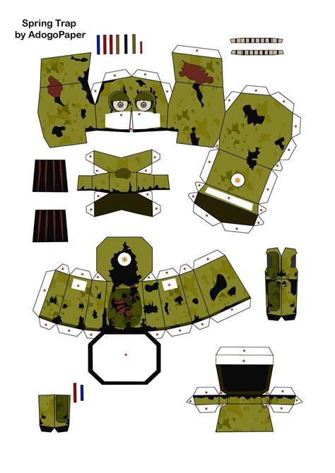 Five Nights At Freddys Papercraft Template