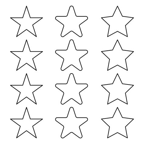Flag Star Template