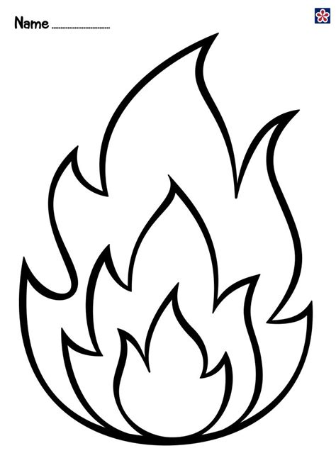Flame Template Printout