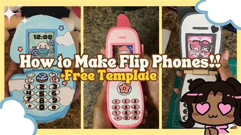 Flip Phone Template Cardboard