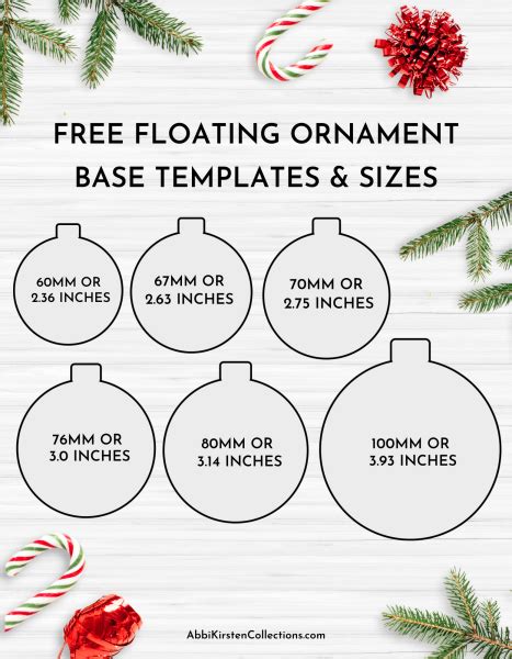 Floating Ornament Template