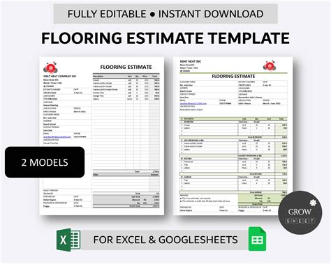 Flooring Estimate Template