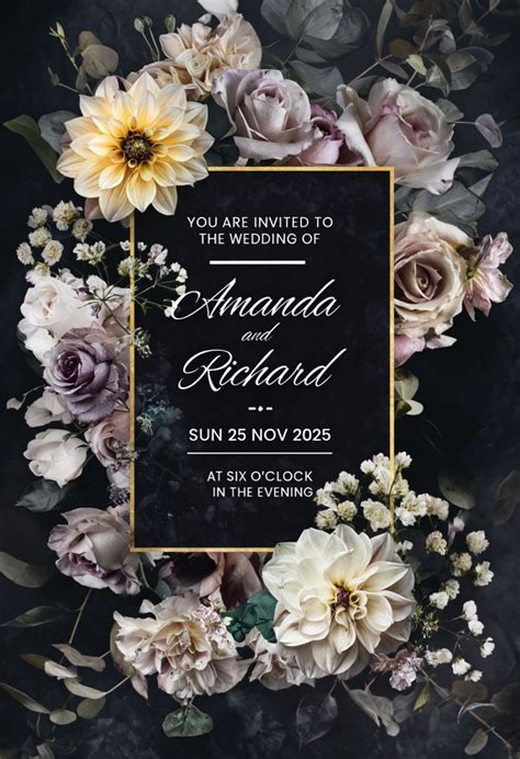 Floral Invitation