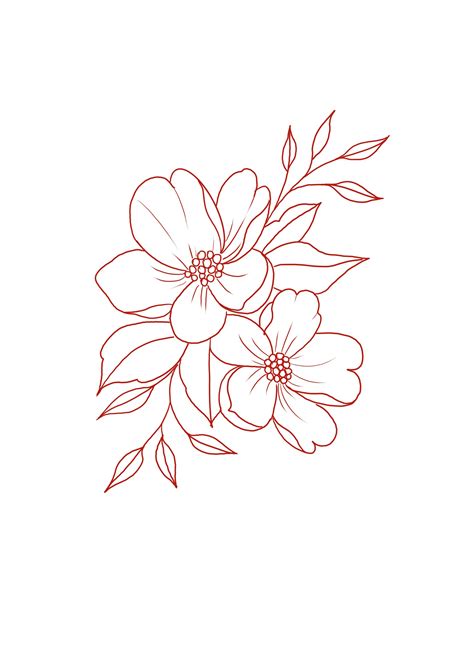 Floral Tattoo Templates