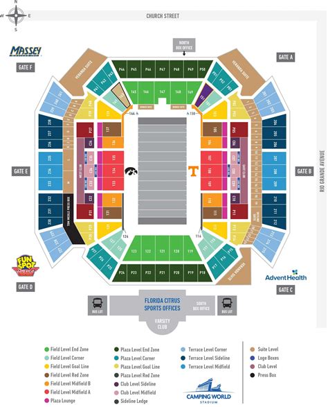 Florida Citrus Bowl Stadium Seating Chart