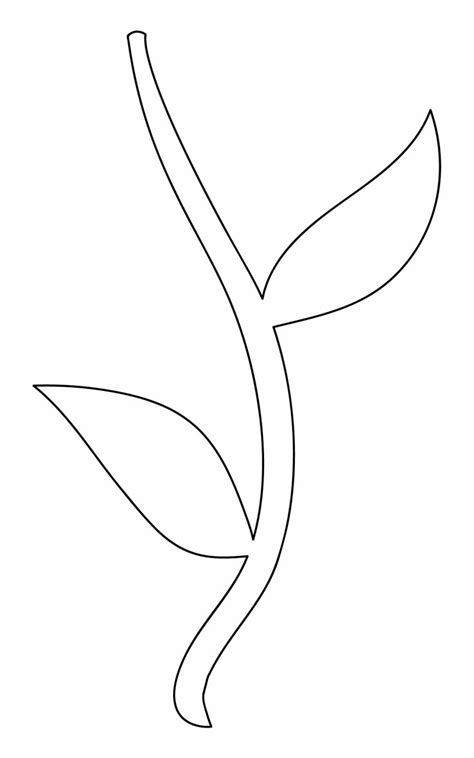 Flower And Stem Template