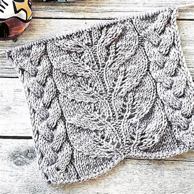 Flower Cable Knit Pattern