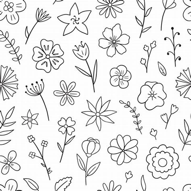 Flower Drawing Pattern