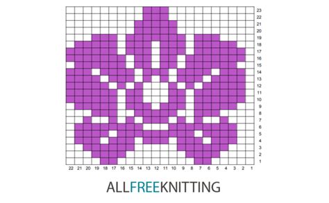 Flower Knitting Chart