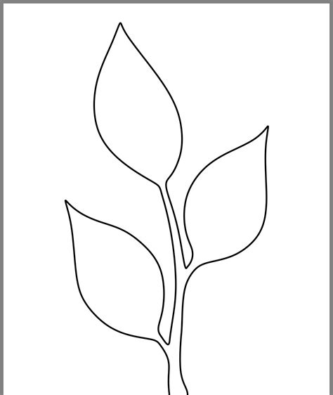 Flower Leaf Template