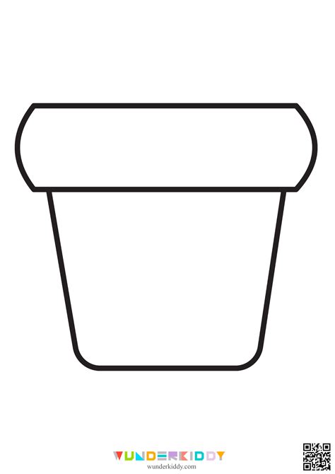 Flower Pot Template To Print