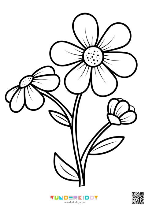 Flower Printable Colouring Pages