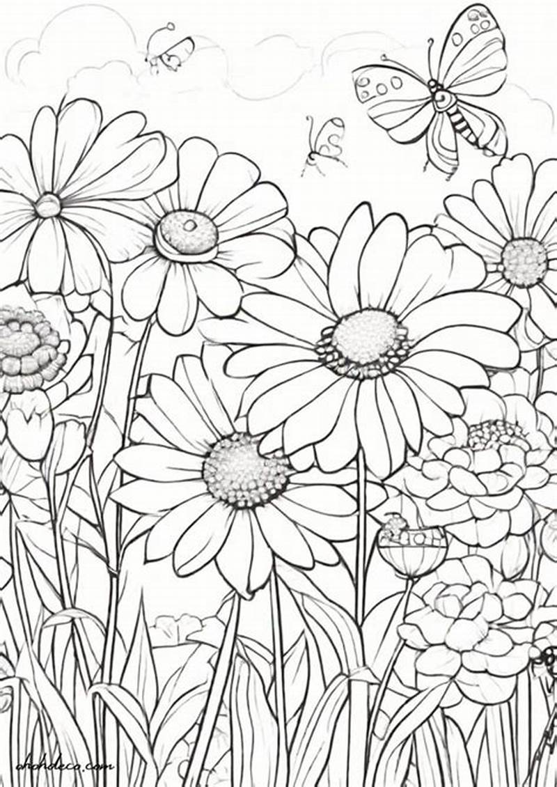Flower Spring Coloring Pages