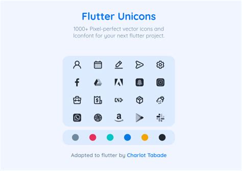 Flutter Icons Catalog