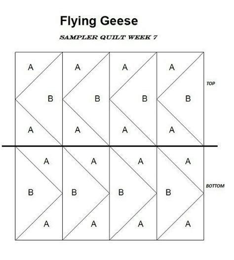 Flying Geese Template