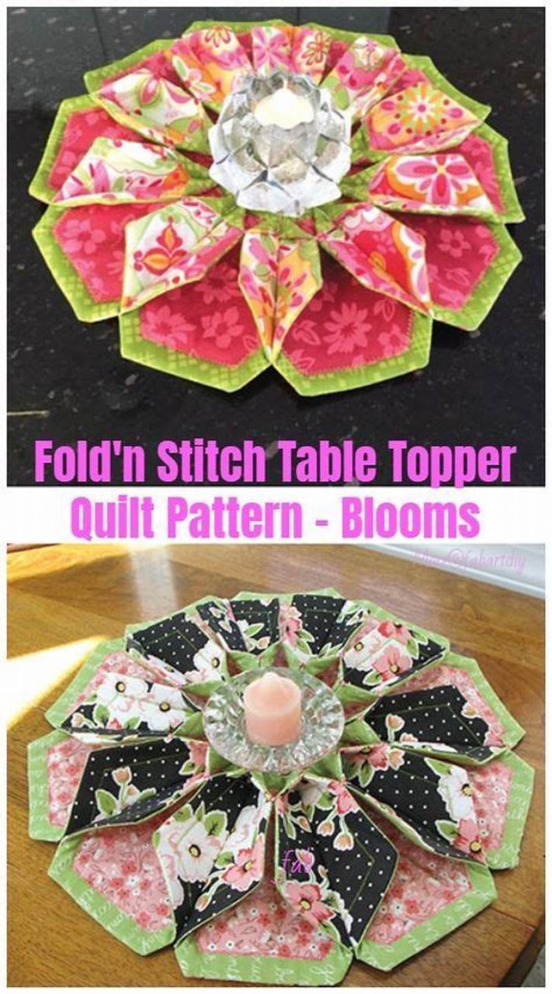 Fold And Stitch Table Topper Pattern