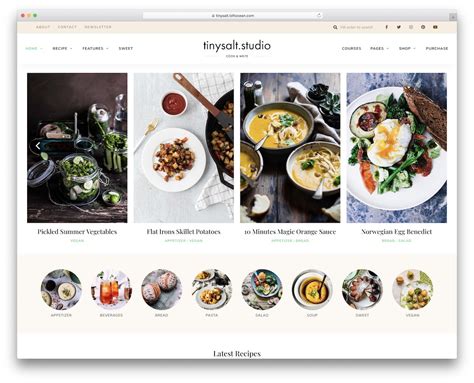 Food Blog Templates Wordpress