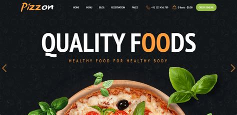 Food Website Templates