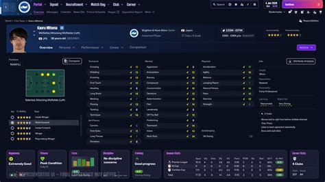 Football Manager transfer screen