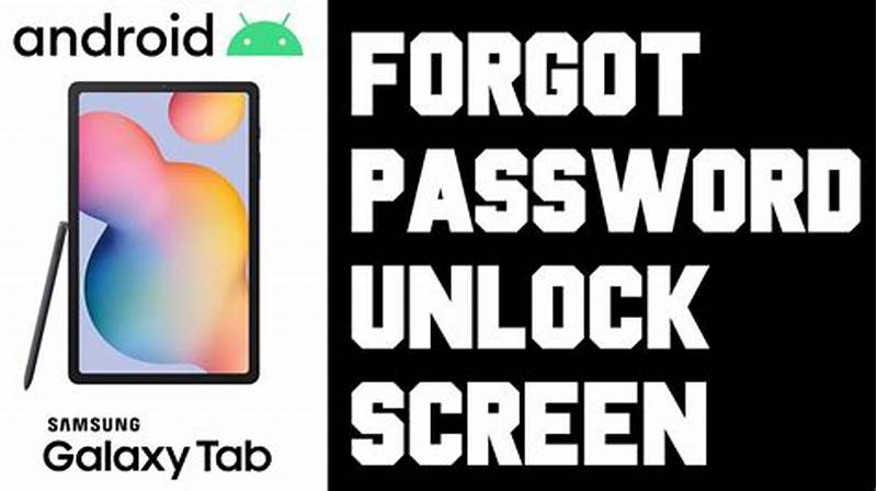 Forgot Pattern Password On Android Tablet