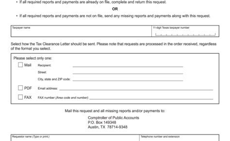 New clearance form 05-377 letter tax 441