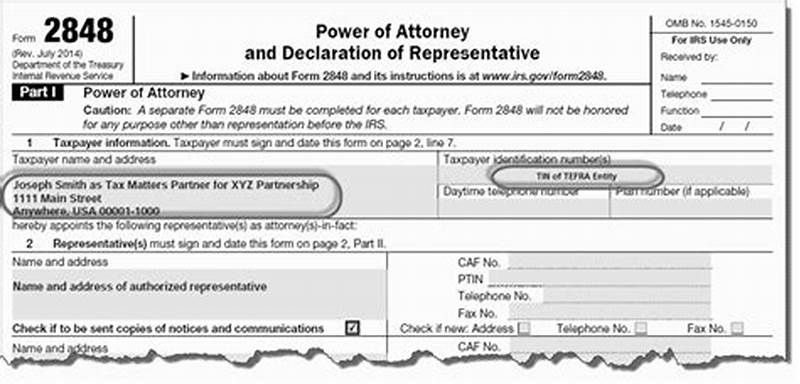 Form 2848 Example