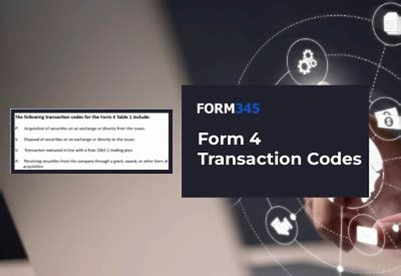 Form 4 Transaction Code F