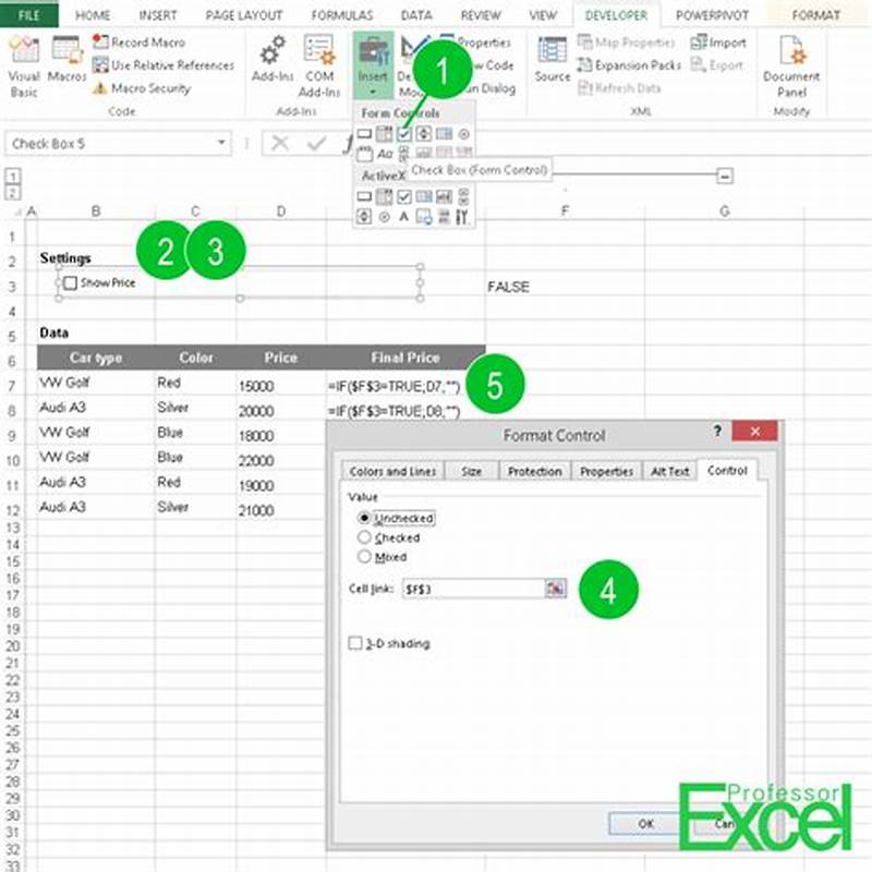 Form Button Excel
