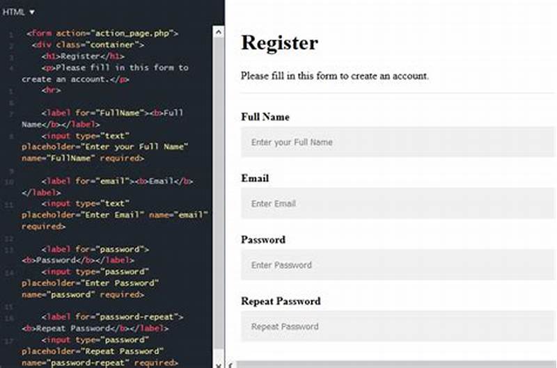 Form Html Code
