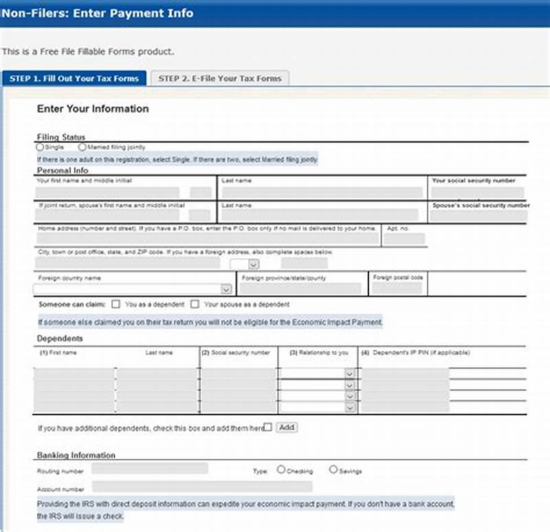 Form To File For Stimulus Check