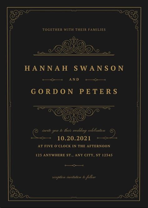 Formal Invite Template