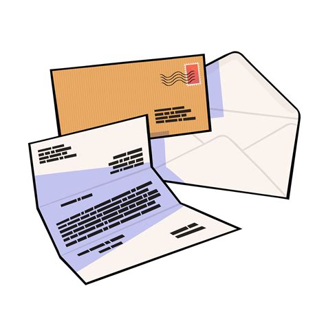 Formal letter illustration