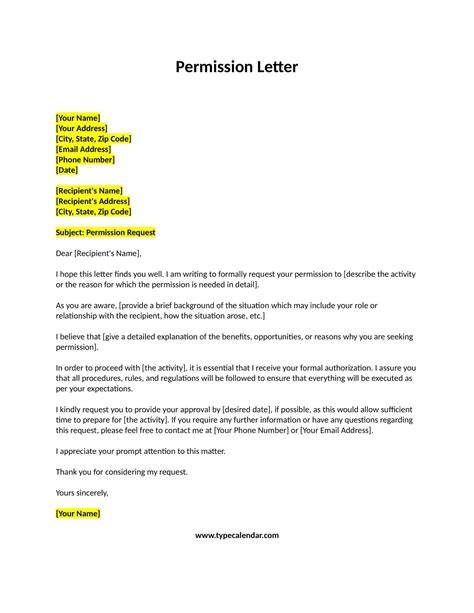Surat Izin Formal