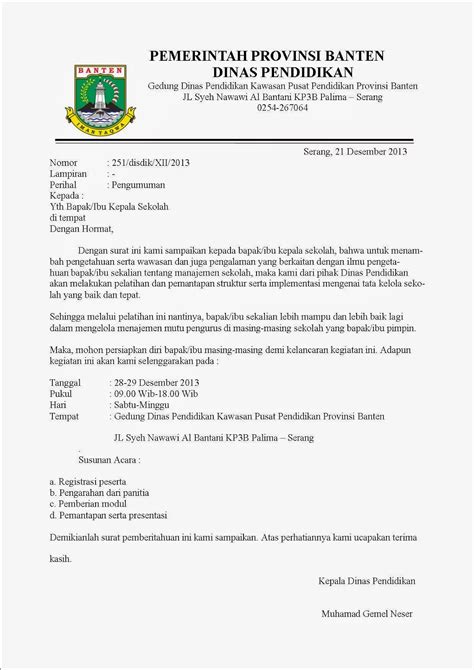 Format Surat Resmi