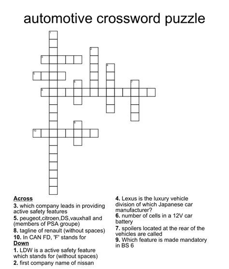 Former Auto Financing Group Crossword