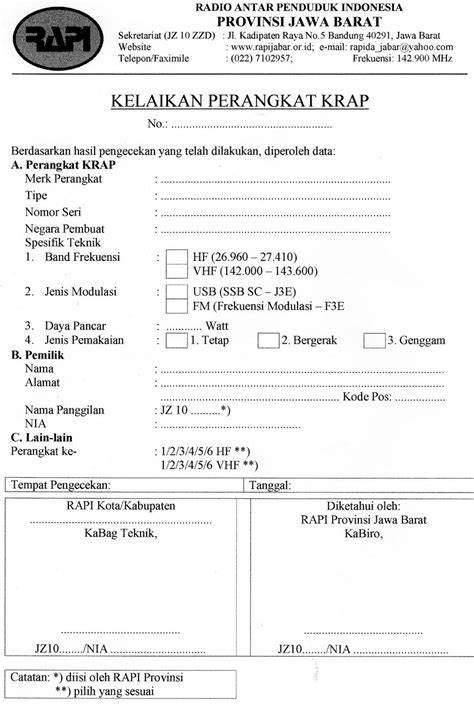 Formulir Rapi