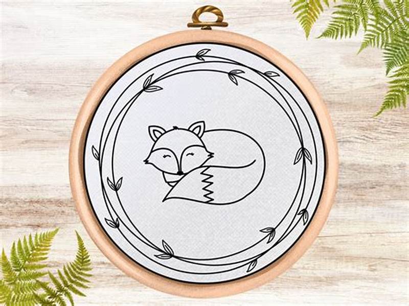 Fox Embroidery Pattern