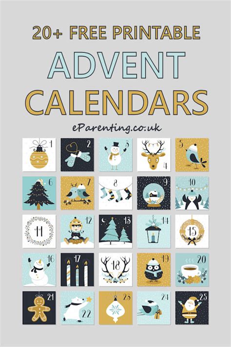Free Advent Calendar Printables