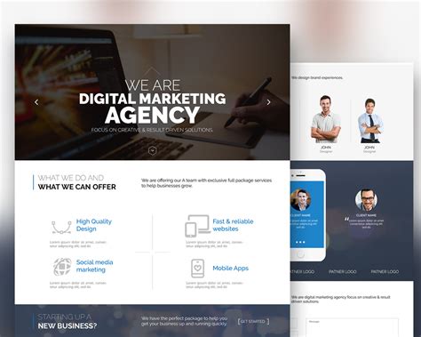 Free Agency Website Templates