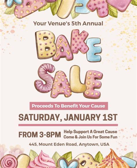 Free Bake Sale Flyer Templates